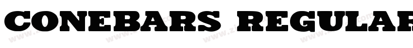 CONEBARS Regular字体转换